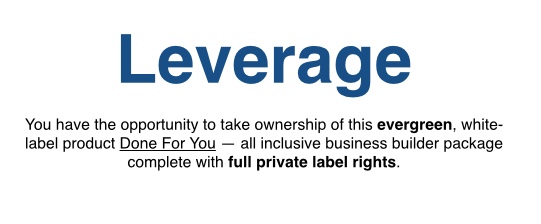 leverage